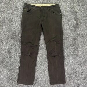 Kuhl‎ Rebel Saddle Stitched Jeans Mens 38x34 Stretch Brown Denim Ergonomic Fit